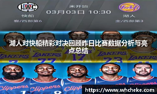 湖人对快船精彩对决回顾昨日比赛数据分析与亮点总结